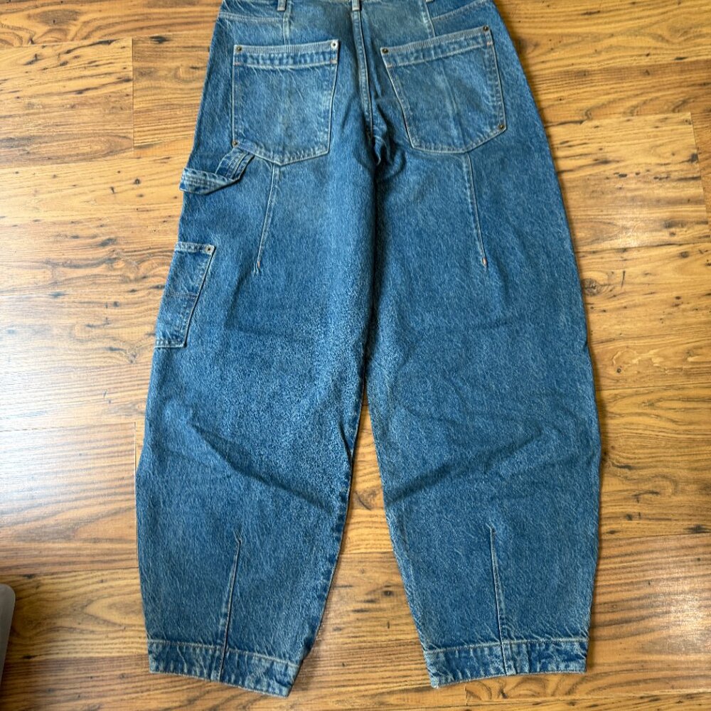 Free People We The Free Loren Barrel Jeans Denim NEW Size 25 - Picture 4 of 7
